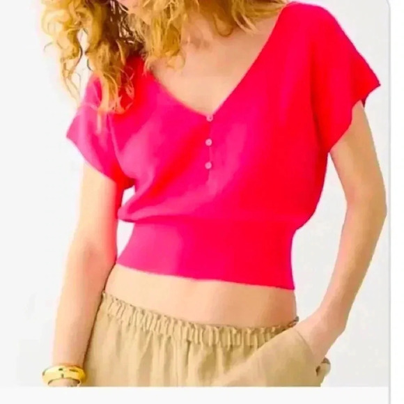 - JCrew feather weight cashmere sweater - Picture 2 of 4